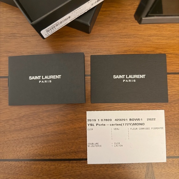 Saint Laurent Black Card Holder - Picture 6 of 8